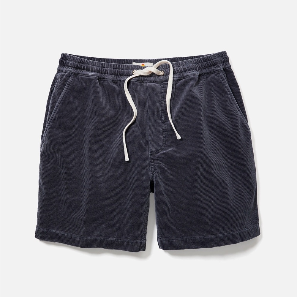 SHORT CORDUROY 6" Saturday faded black by MARINE LAYER  UNISEX #75